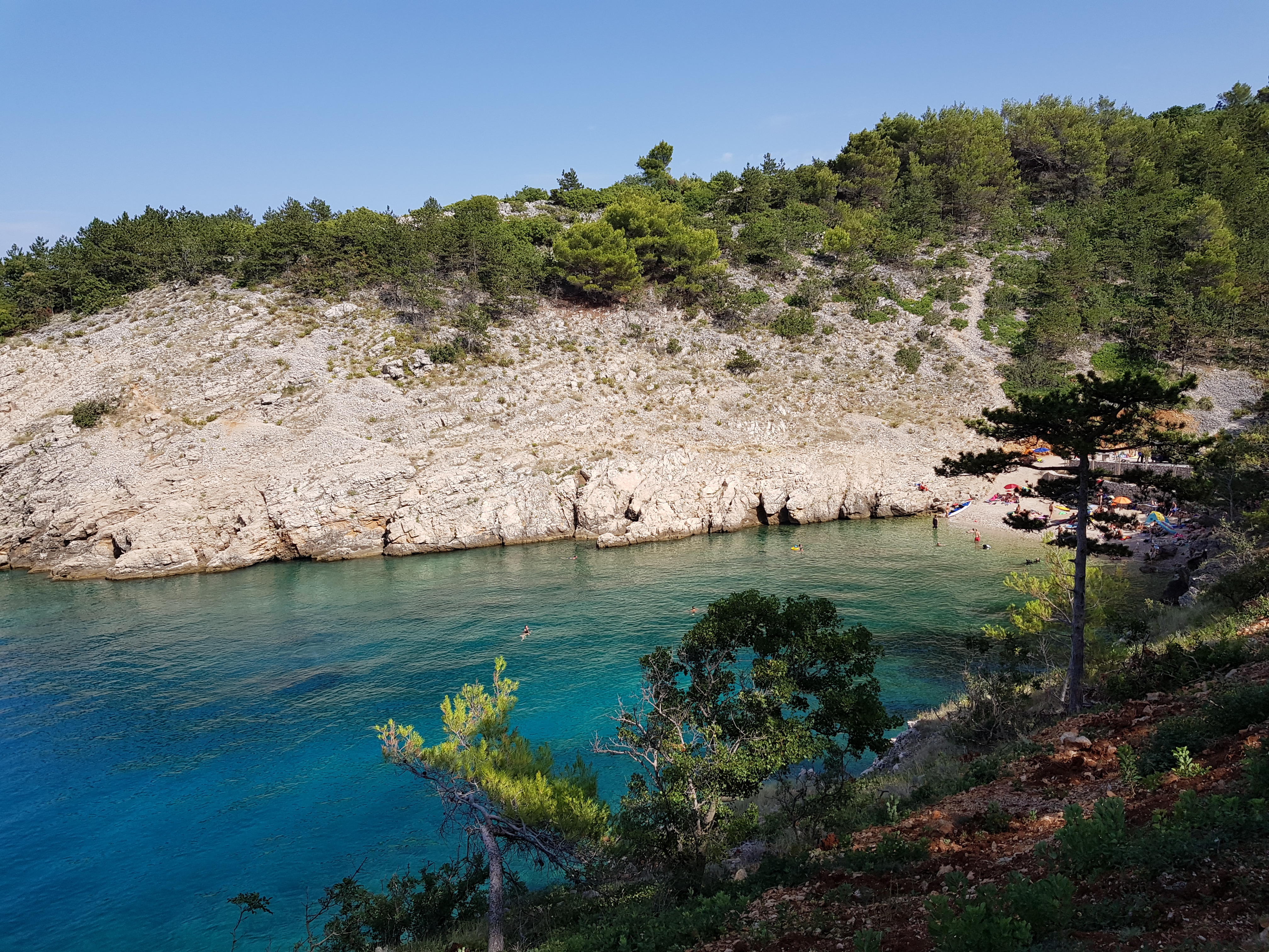 Spiaggia di Kozica a Vrbnik, isola di Krk