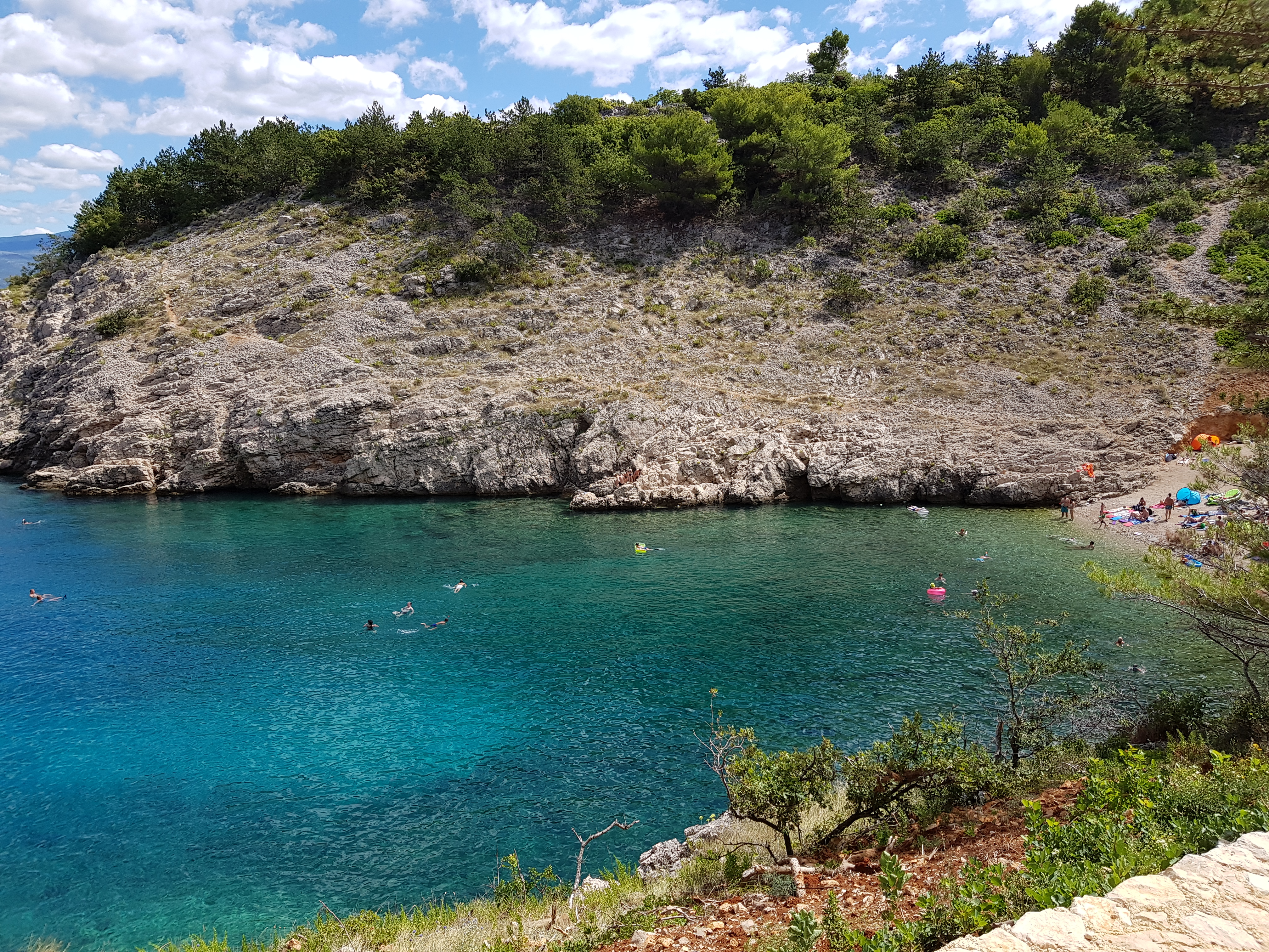 La spiaggia per cani di Vrbnik