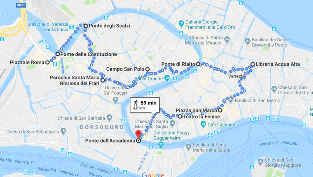 Itinerario di Venezia in un giorno