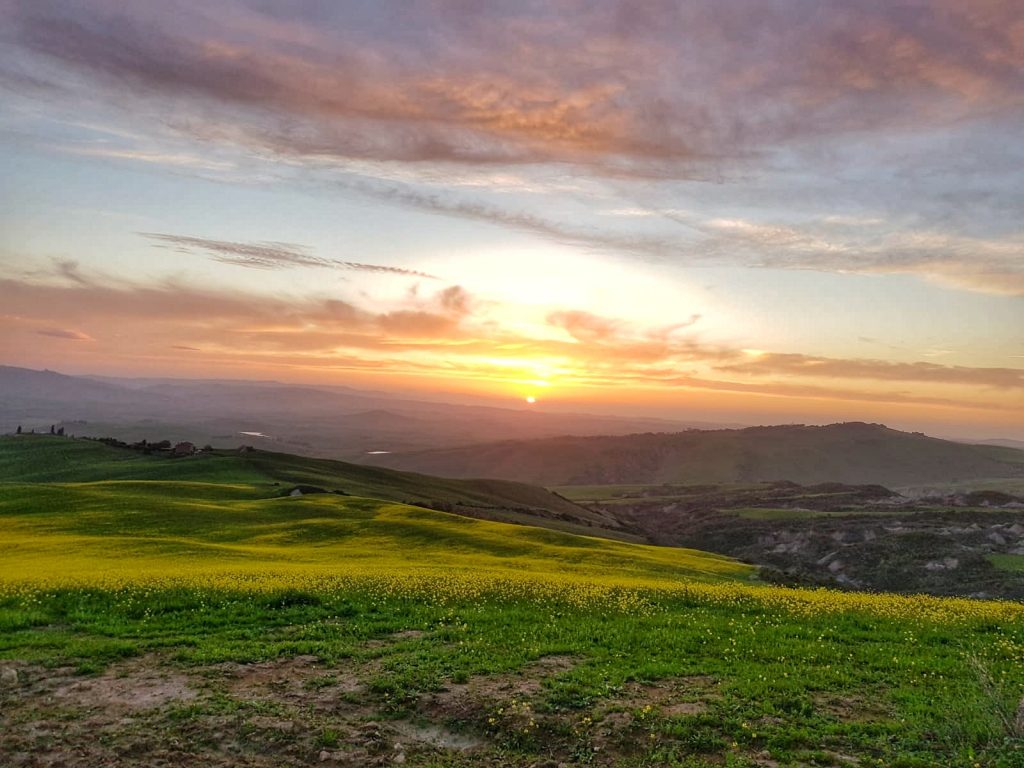 Tramonto in Val D'Orcia