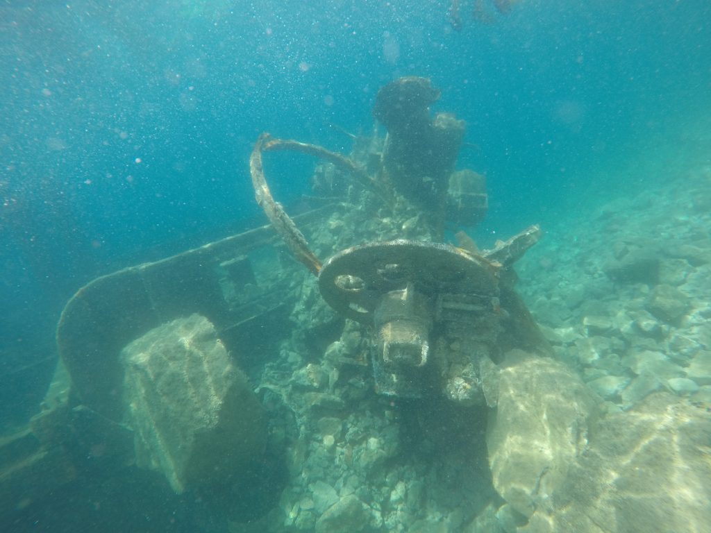 Il relitto della Seconda Guerra Mondiale