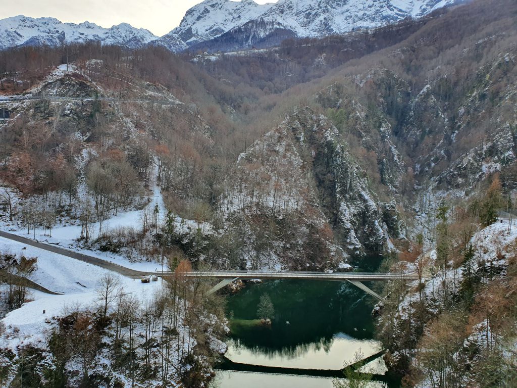 Un ponte lungo il treno panoramico Domodossola - Locarno