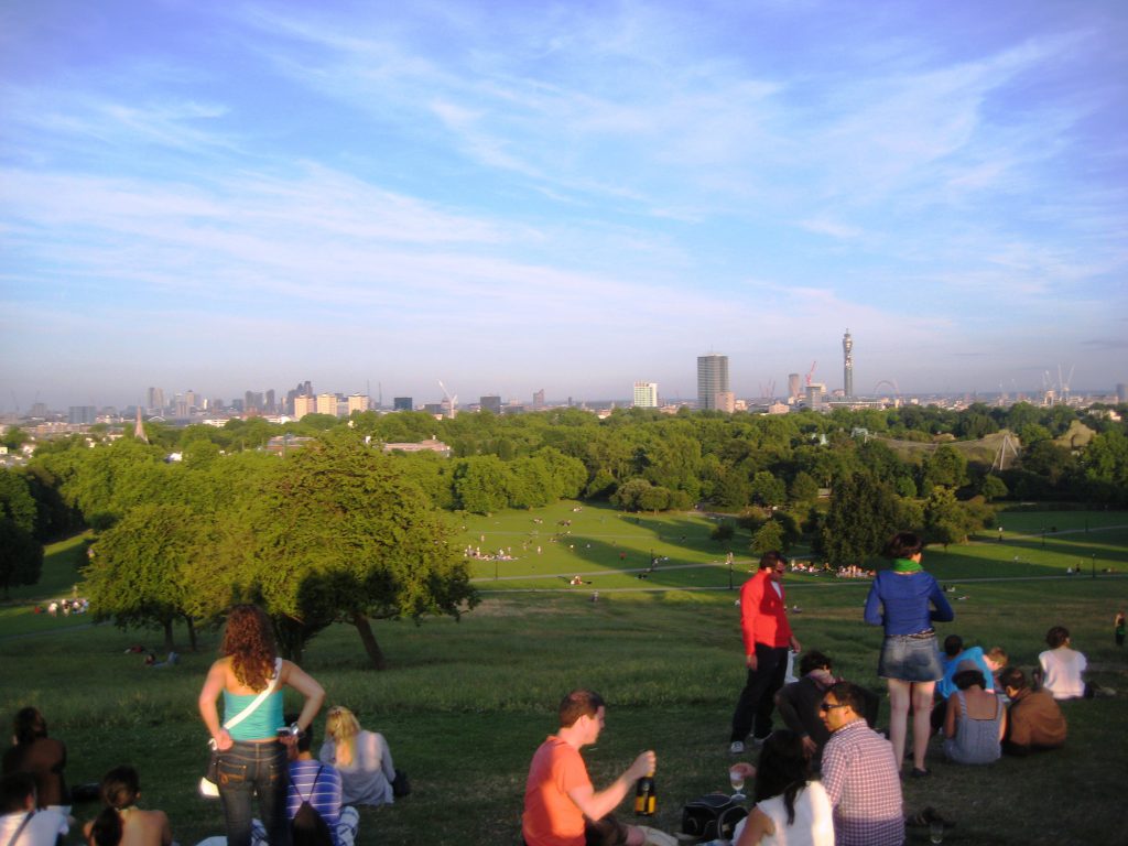 La vista da Primrose Hill