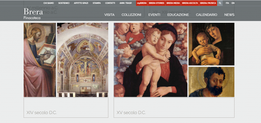La collezione online della Pinacoteca di Brera