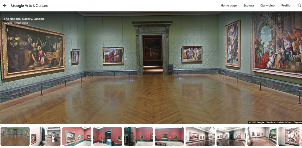 Il tour virtuale della National Gallery con Google Arts&Culture