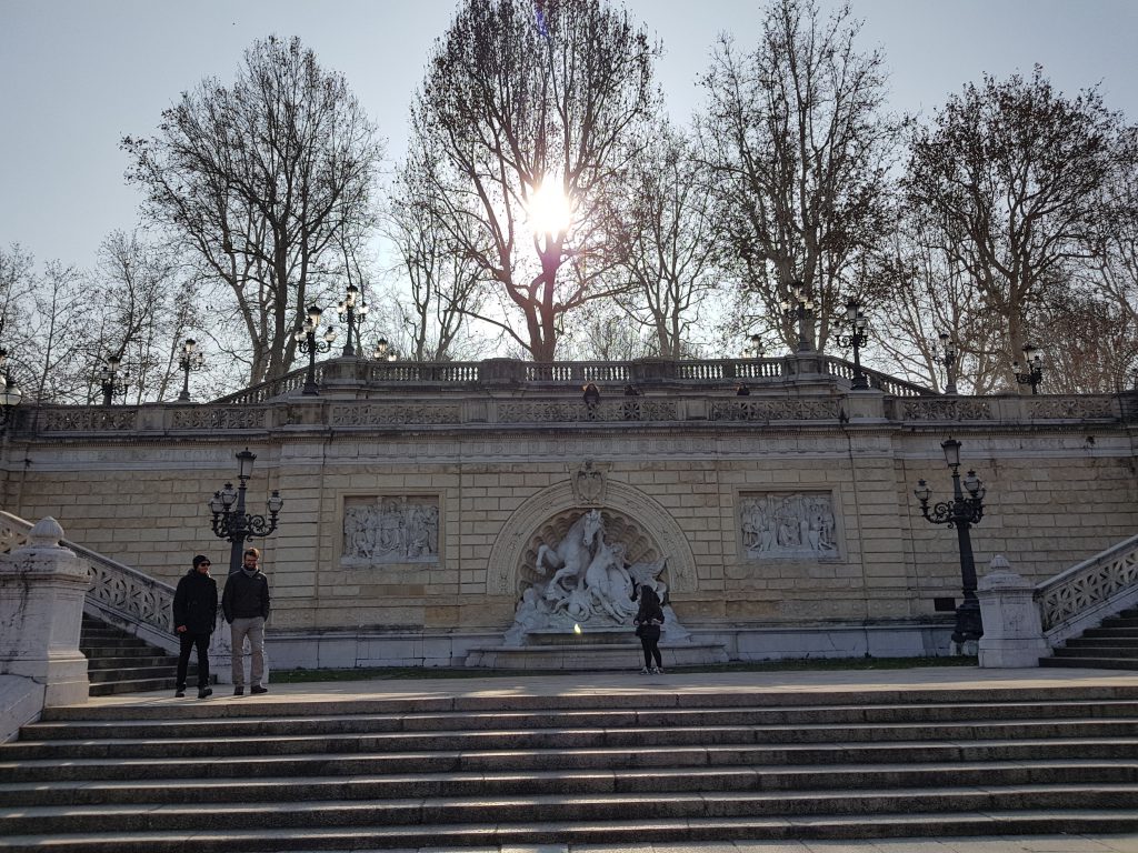 La scalinata del Pincio a Bologna