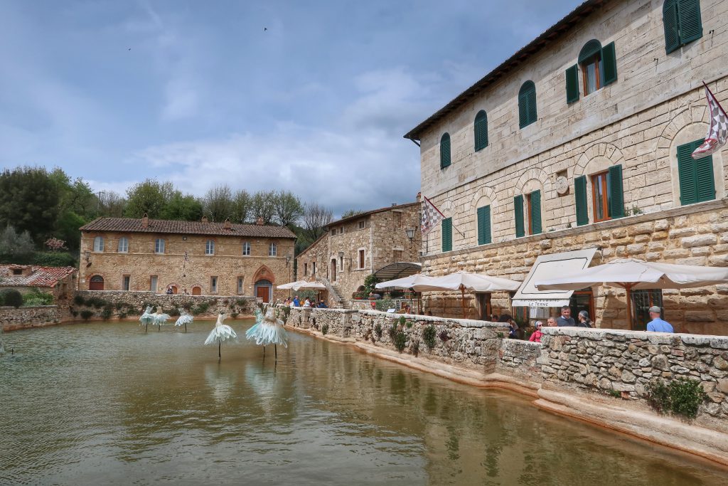 La vasca termale di Bagno Vignoni