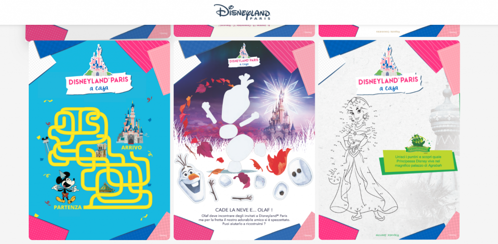 Disneyland Paris a Casa: giochi