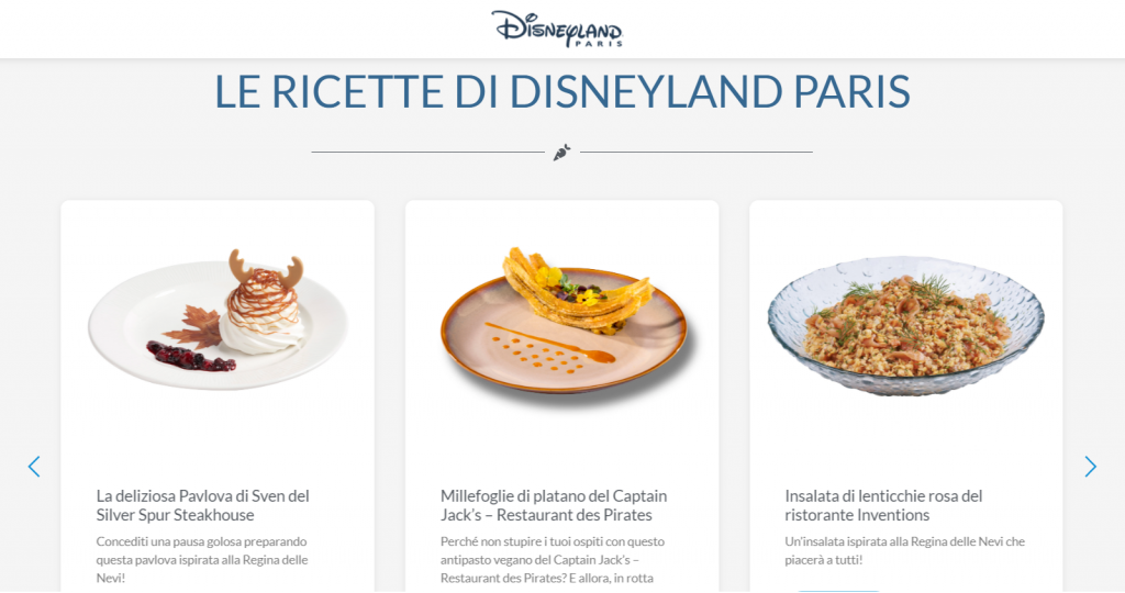 le ricette dei ristoranti di disneyland paris