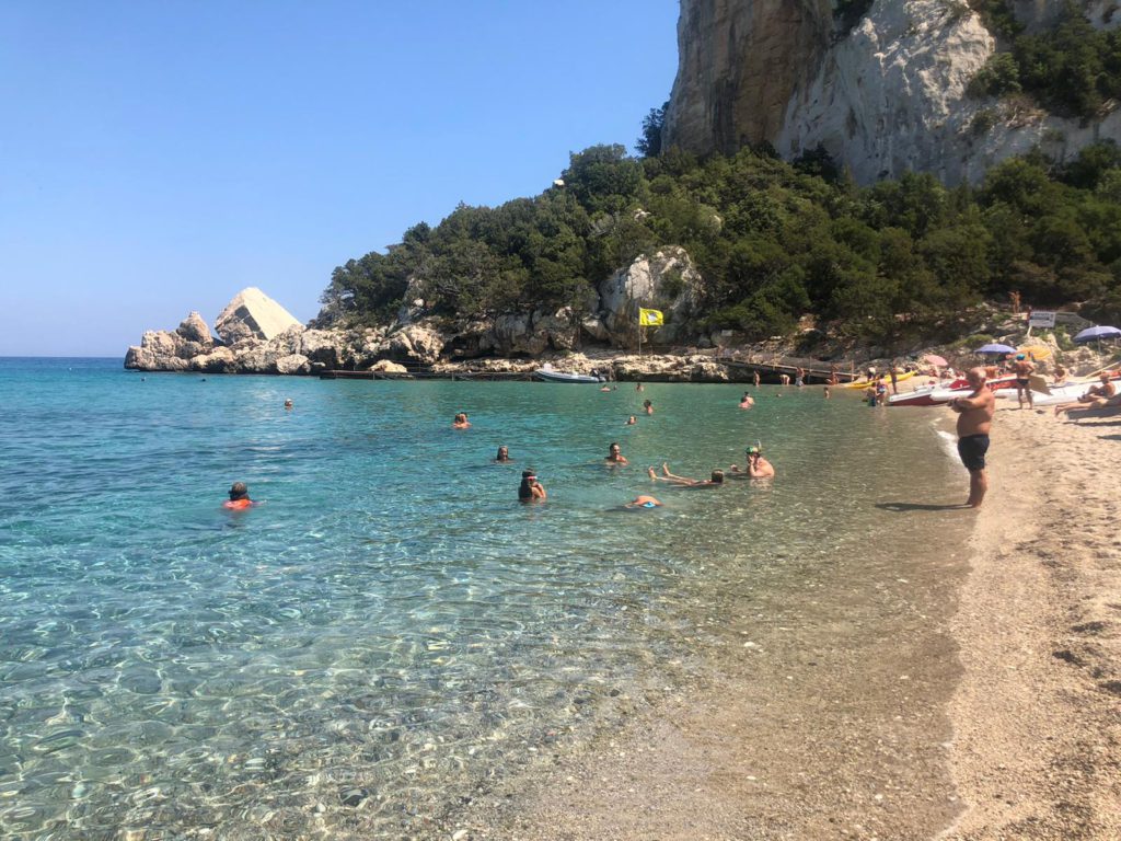 La spiaggia di Cala Luna
