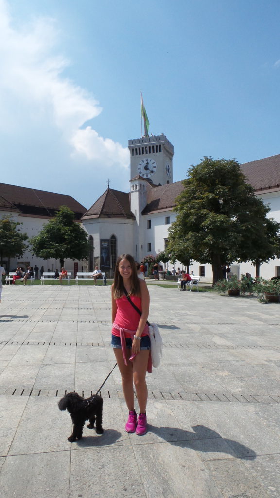 insieme alla lizzie al castello di lubiana