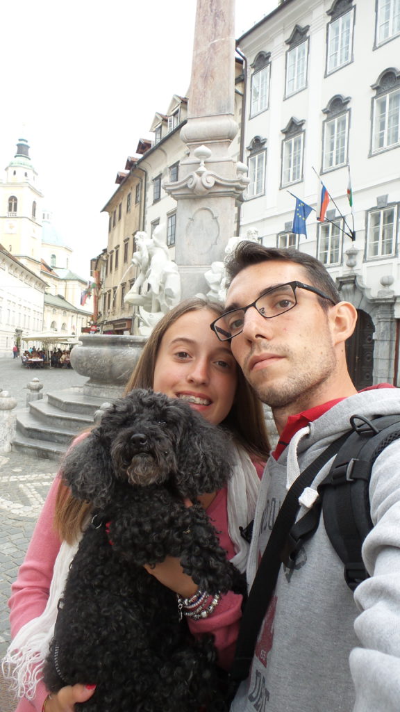 a Lubiana con il cane