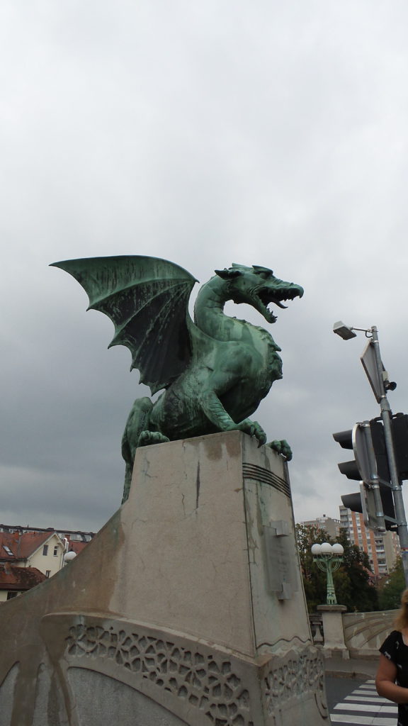 il ponte dei draghi a Lubiana