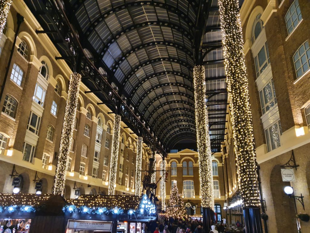londra a Natale: la Hay's Galleria